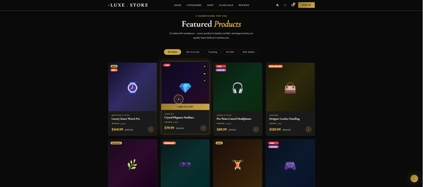 Responsive Ecommerce Dropshipping Website With Modern Design