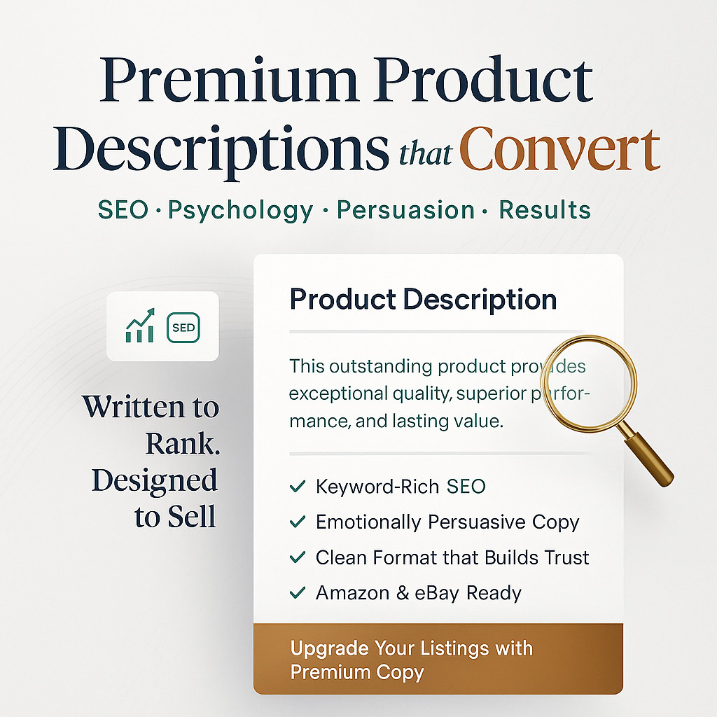 High-Converting Product Descriptions | Boost Sales with SEO Copywriting