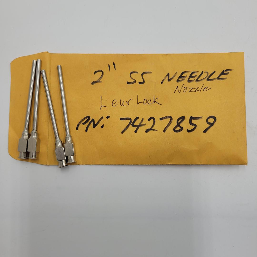 LUER-LOCK STAINLESS STEEL NEEDLE NOZZLE 0.09″ X 2.0″ pn # 7427859