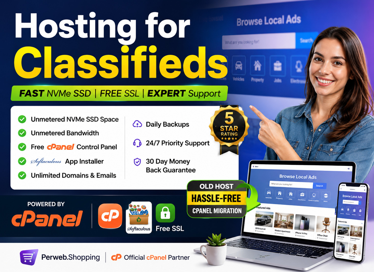 Hosting for Classifieds – 📢 Unlimited SSD + SSL + 24×7 Support – Only $14.99/Yr