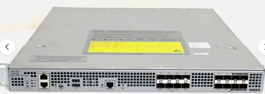 Cisco ASR1001-HX 8X10GE+8X1GE dual AC