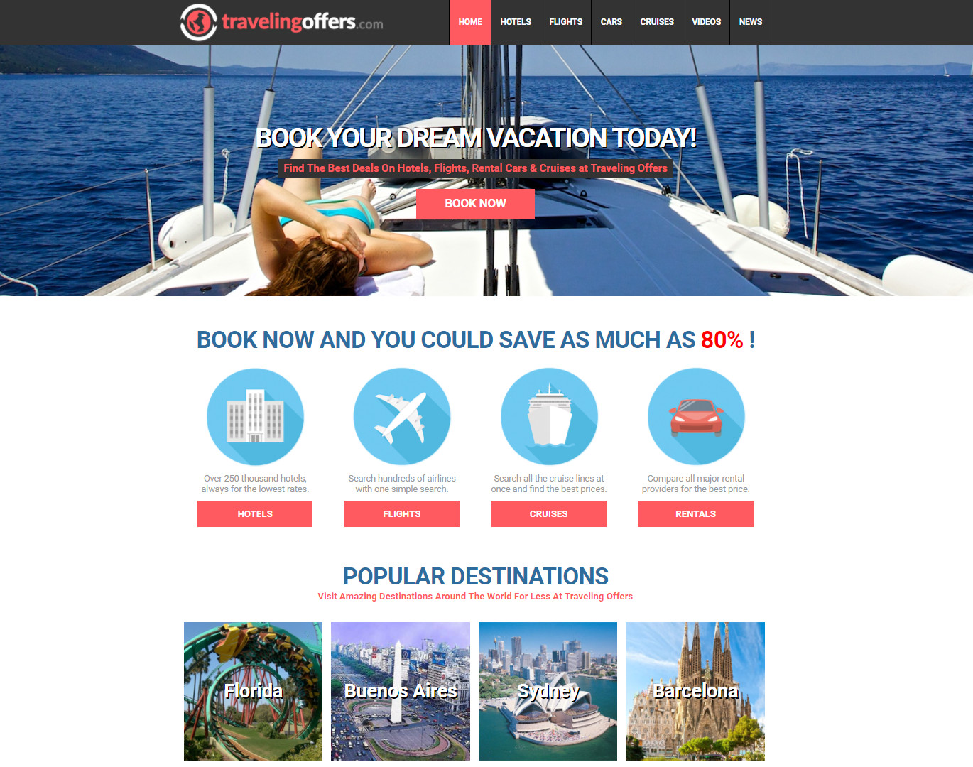 Automatic TRAVEL Booking Site – Hotel Flight Cruise Rental Car Make $1-4 p/Lead