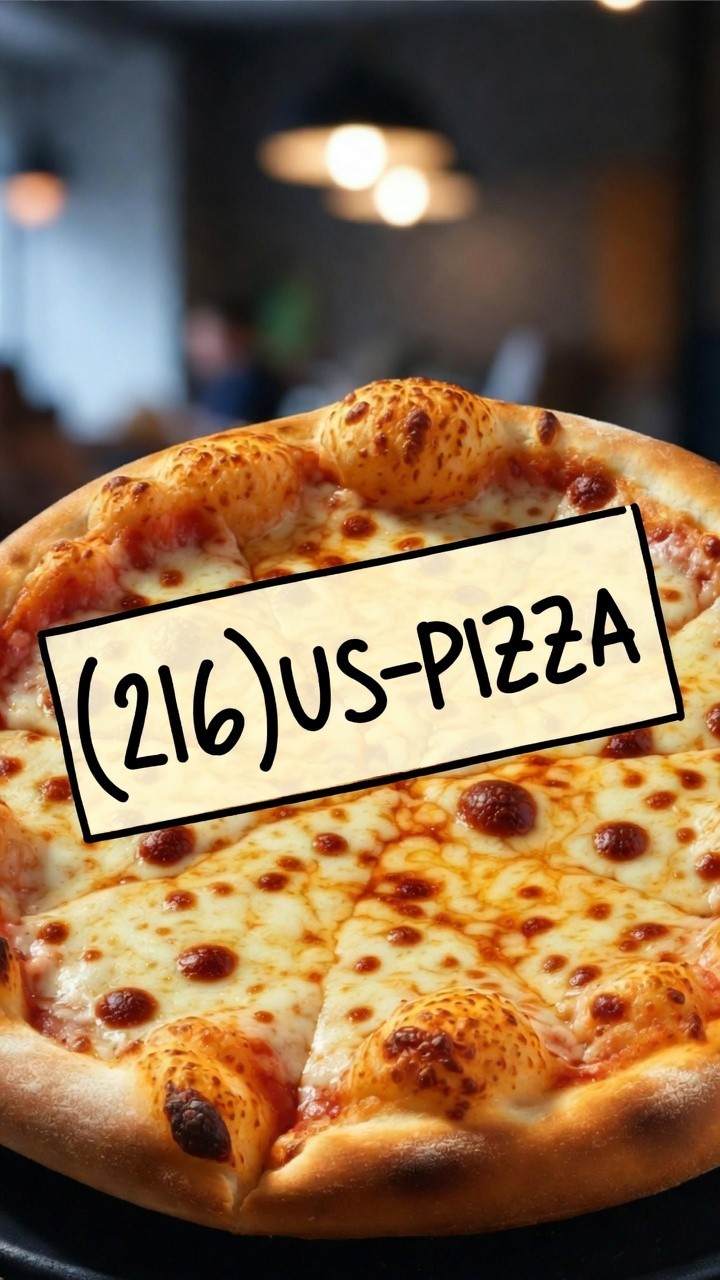 (216) US-PIZZA Vanity Phone Number – Cleveland Pizza Restaurant 216-877-4992