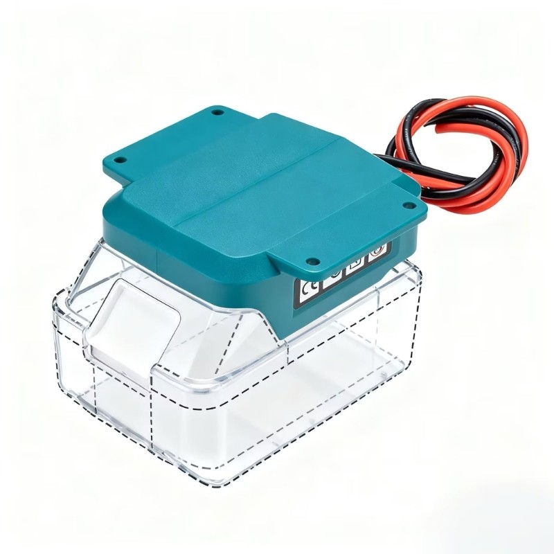 Plastic 18V Battery Converters 400Mm Length Cable For Electrical Projects