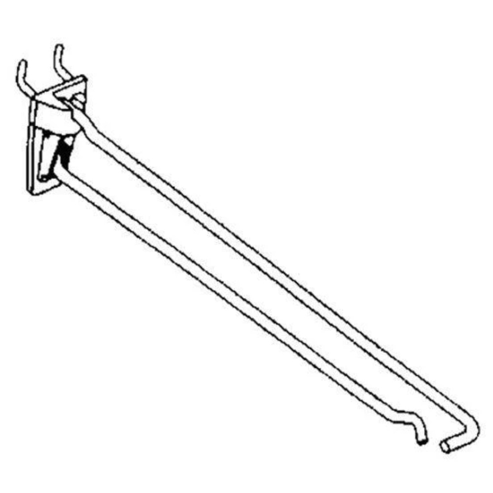 Southern Imperial 6″ Scanning Hooks, Gray, Box of 100, For Retail Displays