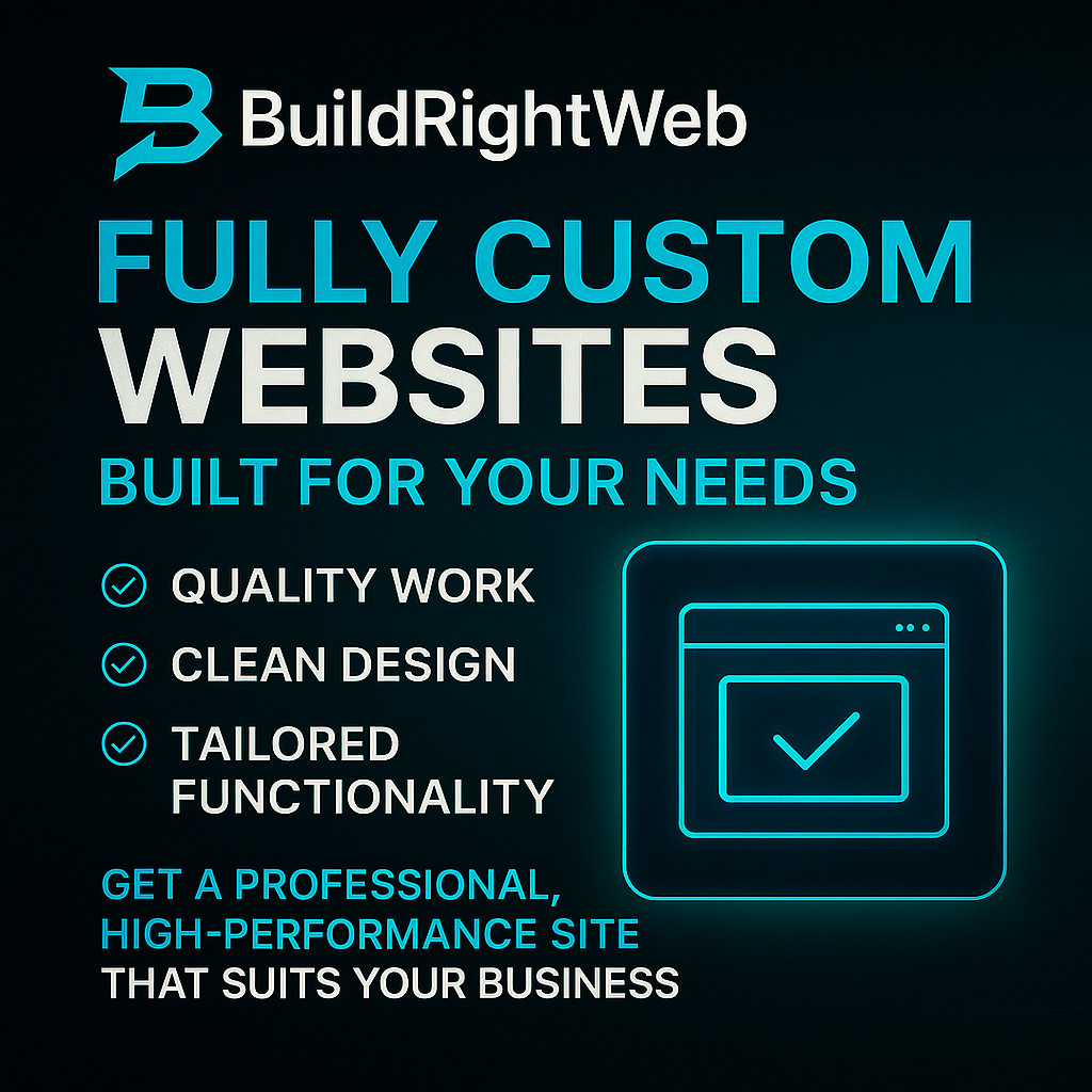 Custom-Built Professional Website — WordPress, Wix, Squarespace, or Hand-Coded