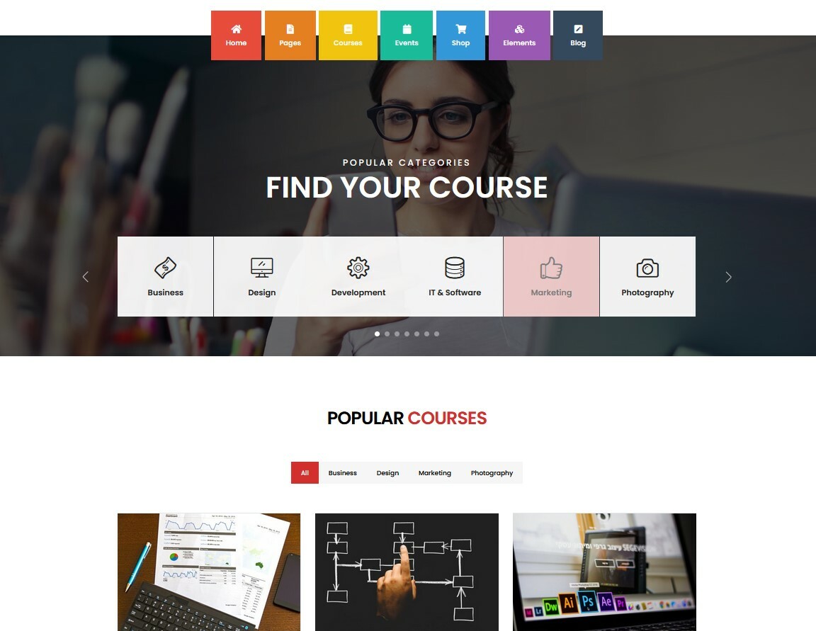 Online School Course Enrollment / eLearning Website – Free Host+Install