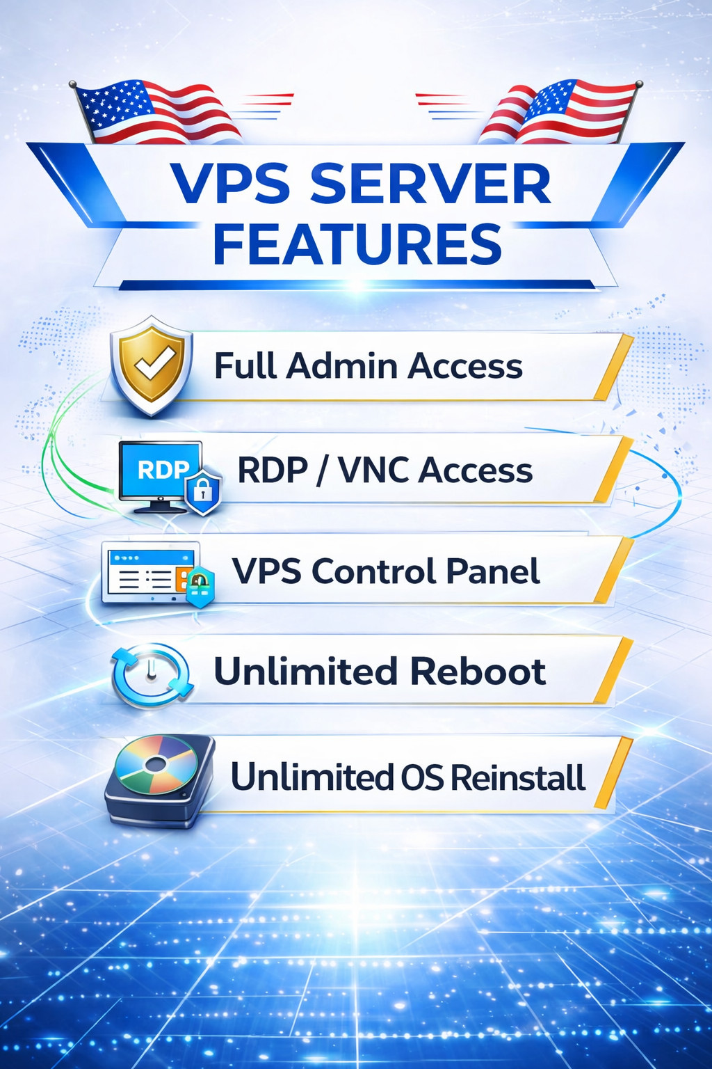 Windows VPS RDP Server 8GB RAM 150GB SSD 6 Month Fast Remote Desktop Hosting