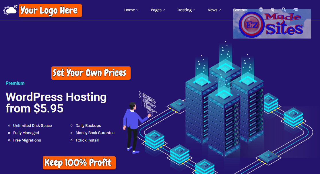 Go Pro Super Alpha Unlimited Reseller Hosting w/WHMCS-WP Theme of Choice-Bonus