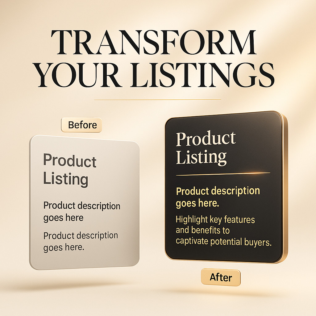AI E-Commerce Listing & A+ Content Kit