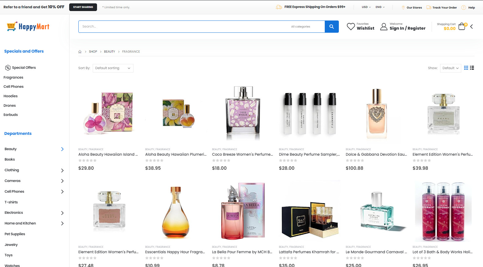 Amazon eBay AliExpress Affiliate / Drop Shipping Commerce Website + Free Hosting