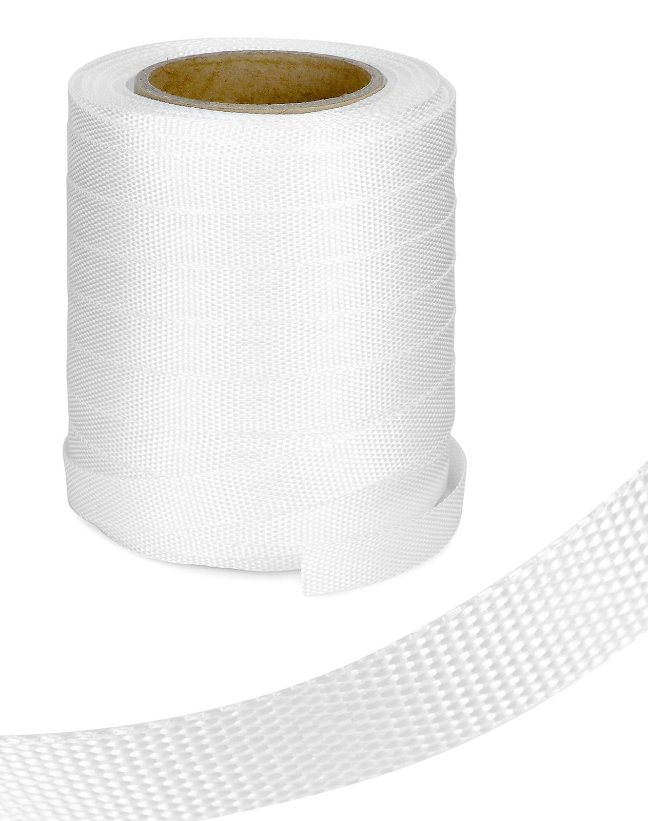 QWORK 3/4″ x 250′ Woven Polyester Cord Strapping 2400 lb Strength Packaging