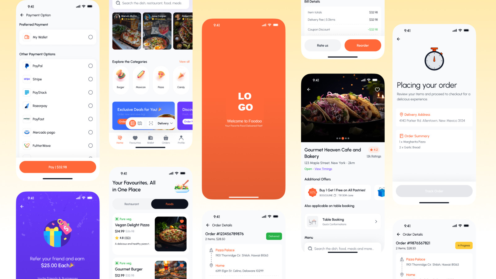 Foodoo Flutter Food Delivery App | Multi Restaurant Platform | Android, iOS, Web