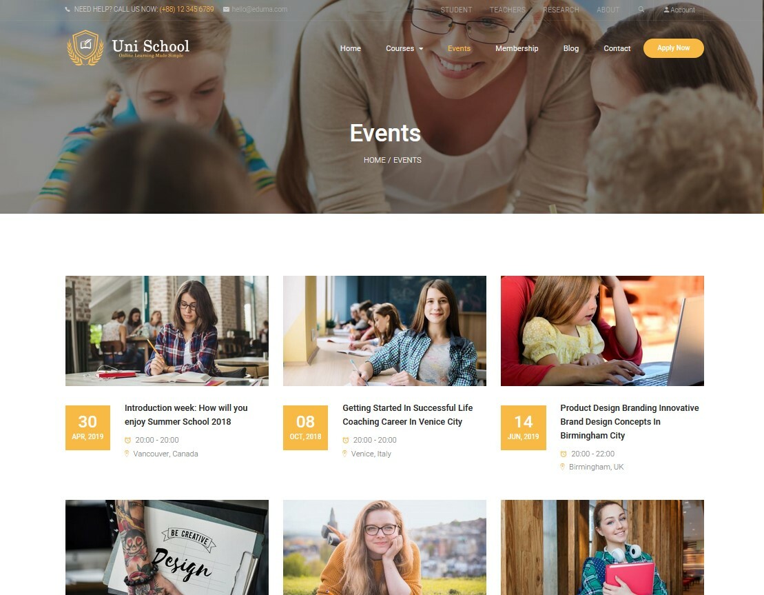 Online School/Courses/Education/Learning Website – Free Hosting