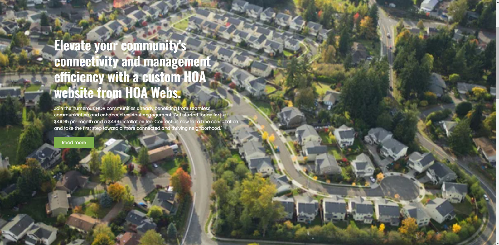 Home Owners Association Websites for Home Owners Associations that are modern.