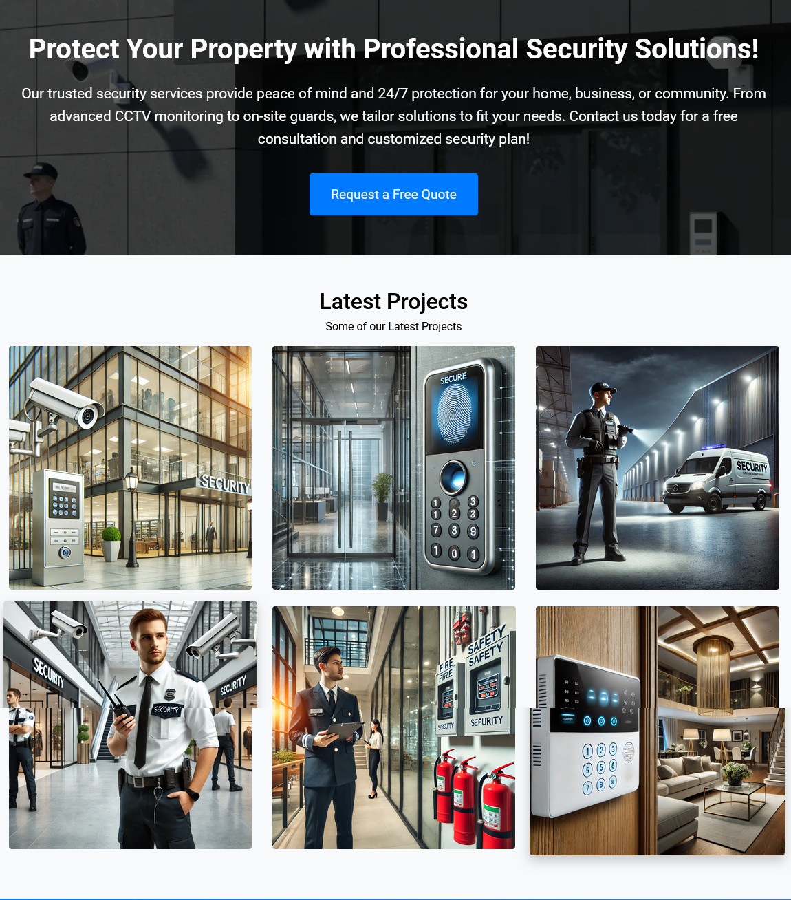 Security Services Business Website for sale | Ready-to-Use Professional Platform