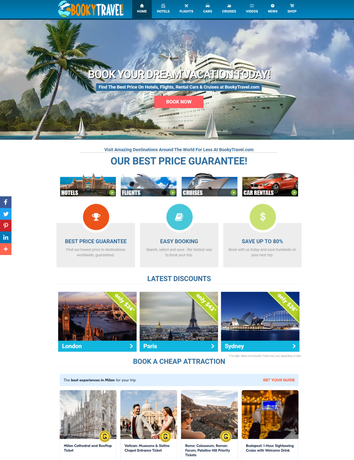 FULLY Automated Travel Search Engine & Booking Business Website for Sale