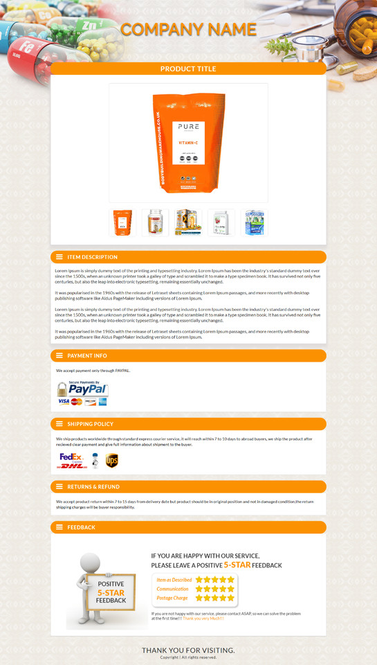 eBay Templates Mobile Responsive eBay Listing Auction Template 2019 https Ready