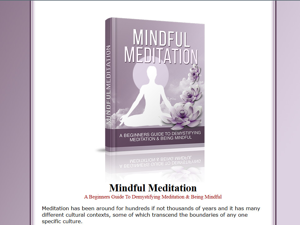Meditation eBooks , Guides, Website Pages & Courses Bundle w/MRR License