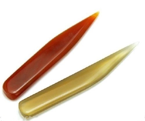 2PCS Gold and Sliver Burnisher Polishing Agate Knife #M1500 QL