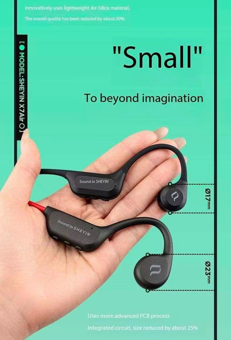 SHEYIN X7Air Bone Conduction Bluetooth Headphones with Ultra Long Battery Life