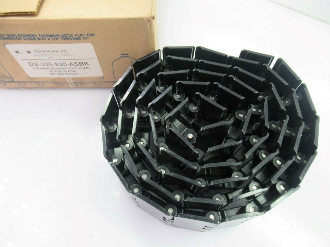 ASBK DV-325-820 Dyna-Veyor Atraight Statchain 10F Lenght 3 1/4 W (NEW  IN BOX)