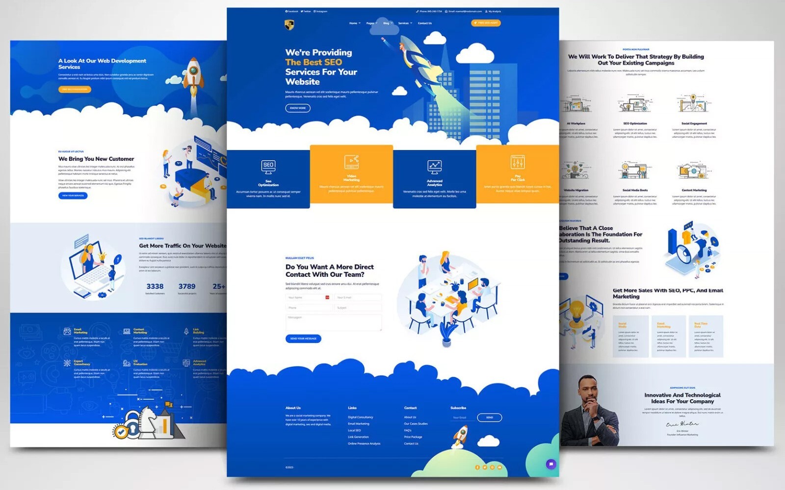 CUSTOM PRO WEBSITE FOR SEO, MARKETING, ADVERTISING, WEB HOSTING AGENCY WORDPRESS