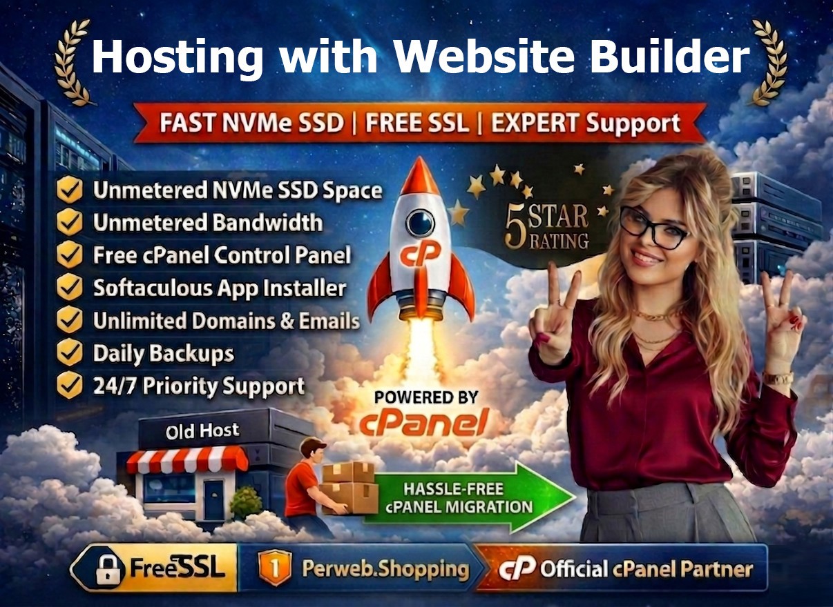 Hosting with Website Builder – 🌐 Unlimited SSD | SSL | Emails | Only $14.99/Yr