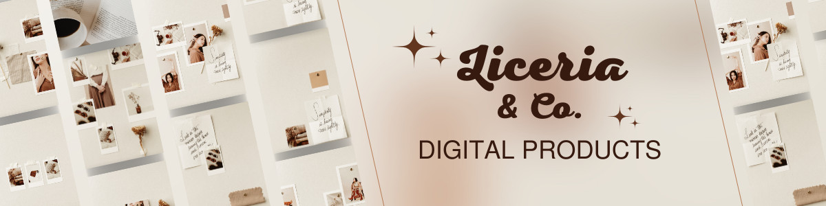 Colorful Digital Product Mockup Shop Cover- 55 Canva Template Pro