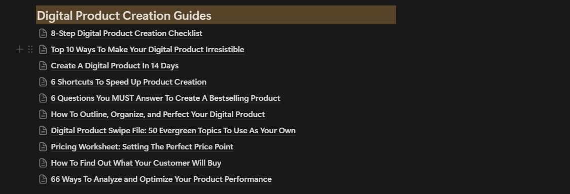 Notion Site: Digital Product Power Kit 350+ Digital Marketing Tools & Resources