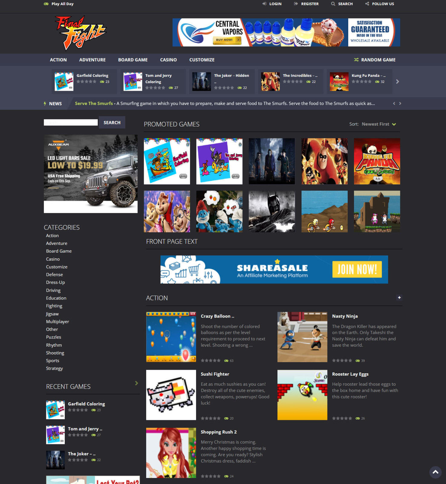 Online Arcade Games Website + Free Installation + Hosting with SSL