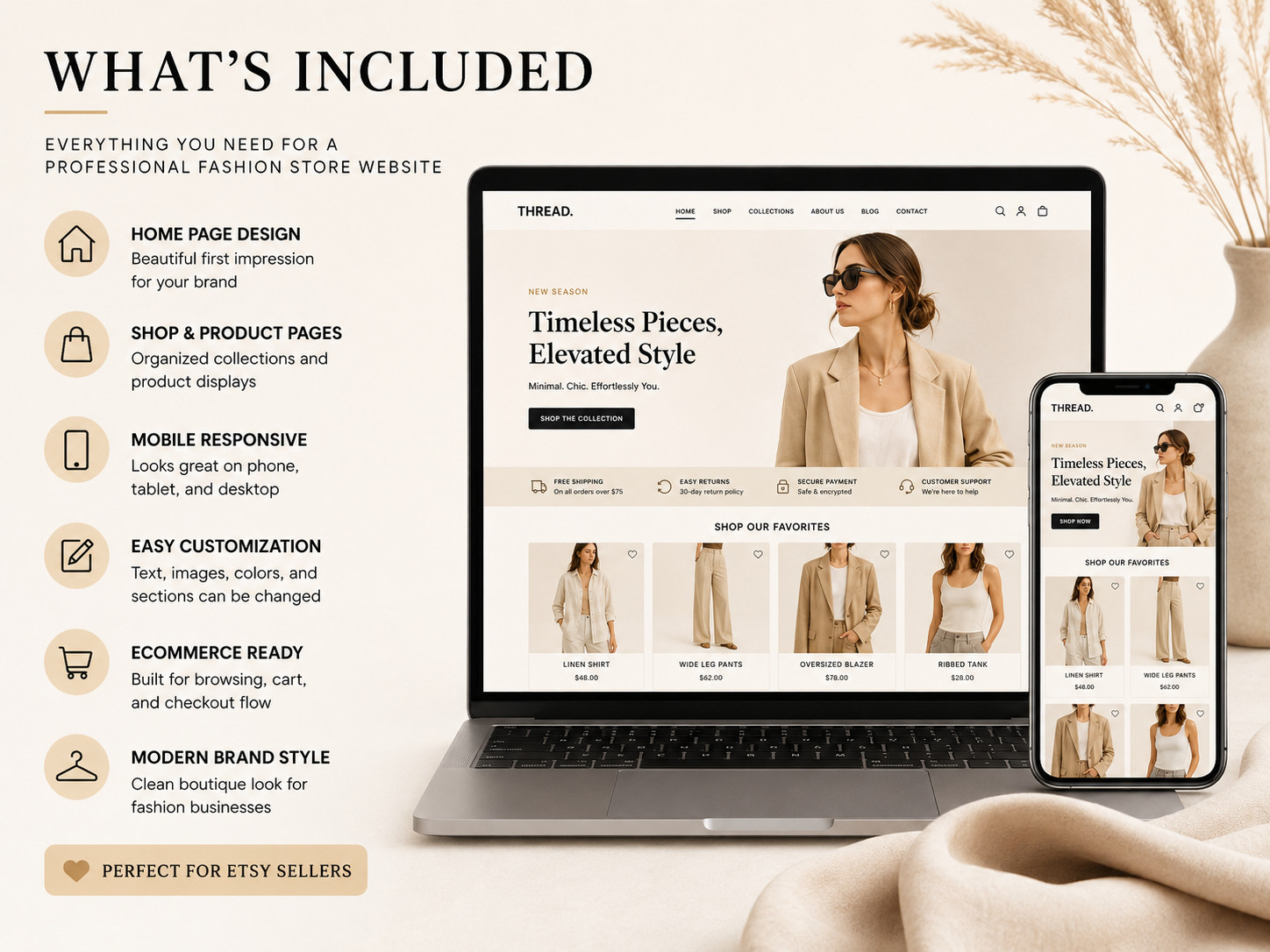 Custom Clothing Ecommerce Website Design Mobile Friendly Fashion Store