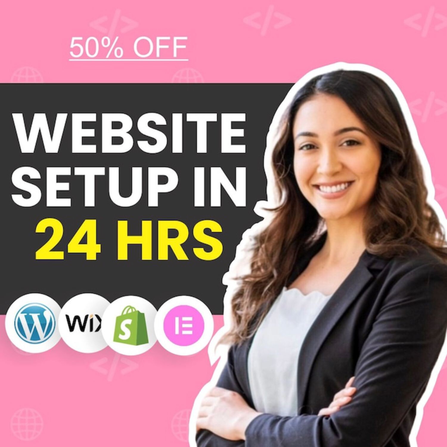 Shopify,WordPress,Wix,Squarespace Complete Website Setup in 24 Hours