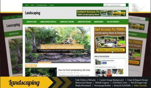 🥇 Turnkey Landscaping Services Niche Blog Website