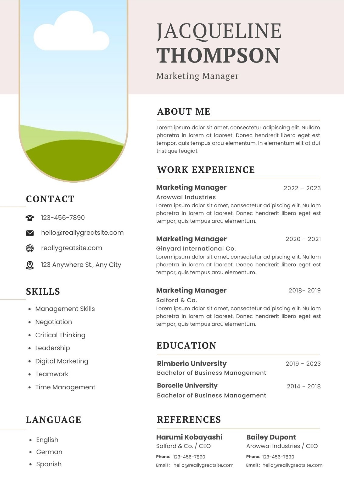 15 Professional & Modern Re Editable CV Templates | Canva Template