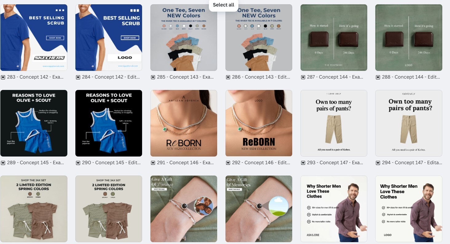 150 Professional Canva Fashion Ad Templates | Ready-to-Use Digital Designs