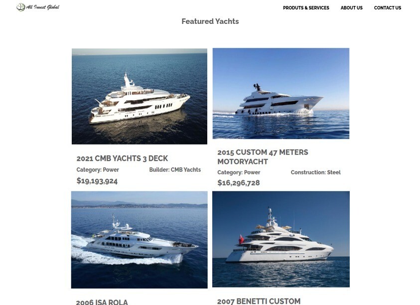 Website Selling Businesses, Cars, Yachts, Jets, Art, Coins Watches & Properties