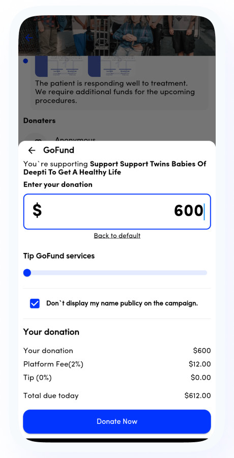 GiveFund Flutter Fundraising App | Donation, Crowdfunding Platform + Admin Panel