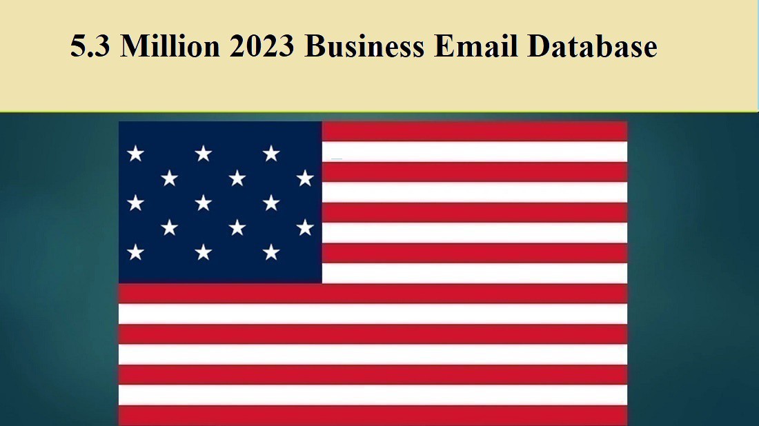 5.3Million 2023 USA Business B2B Email Database Sales Leads list Marketing