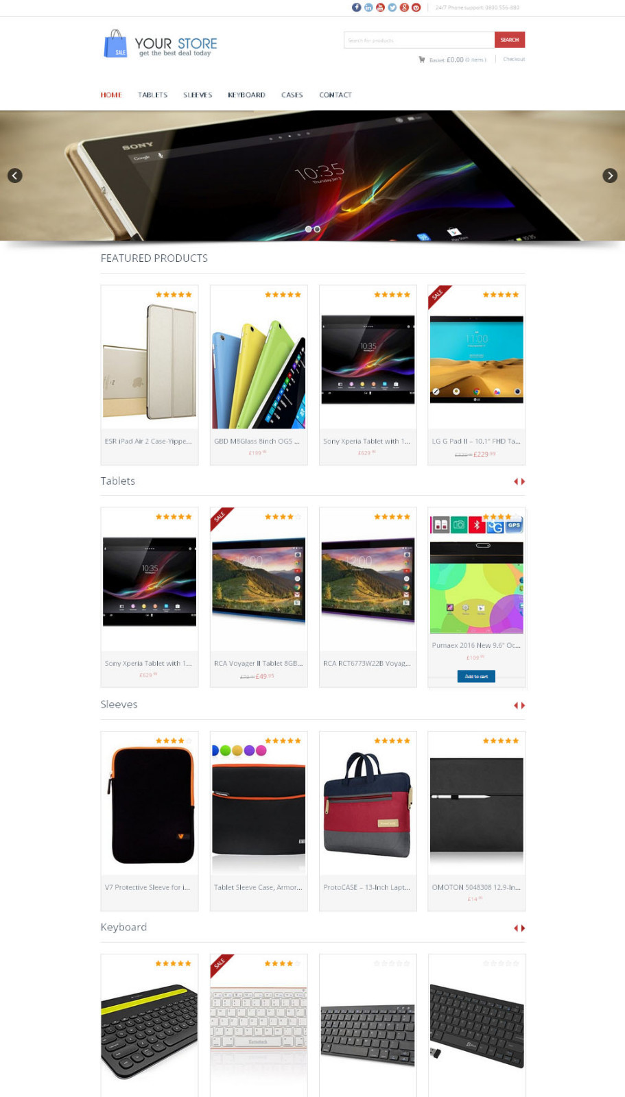 Computer Tablet Shop WebSite – eCommerce + Amazon Affiliate + Free Hosting