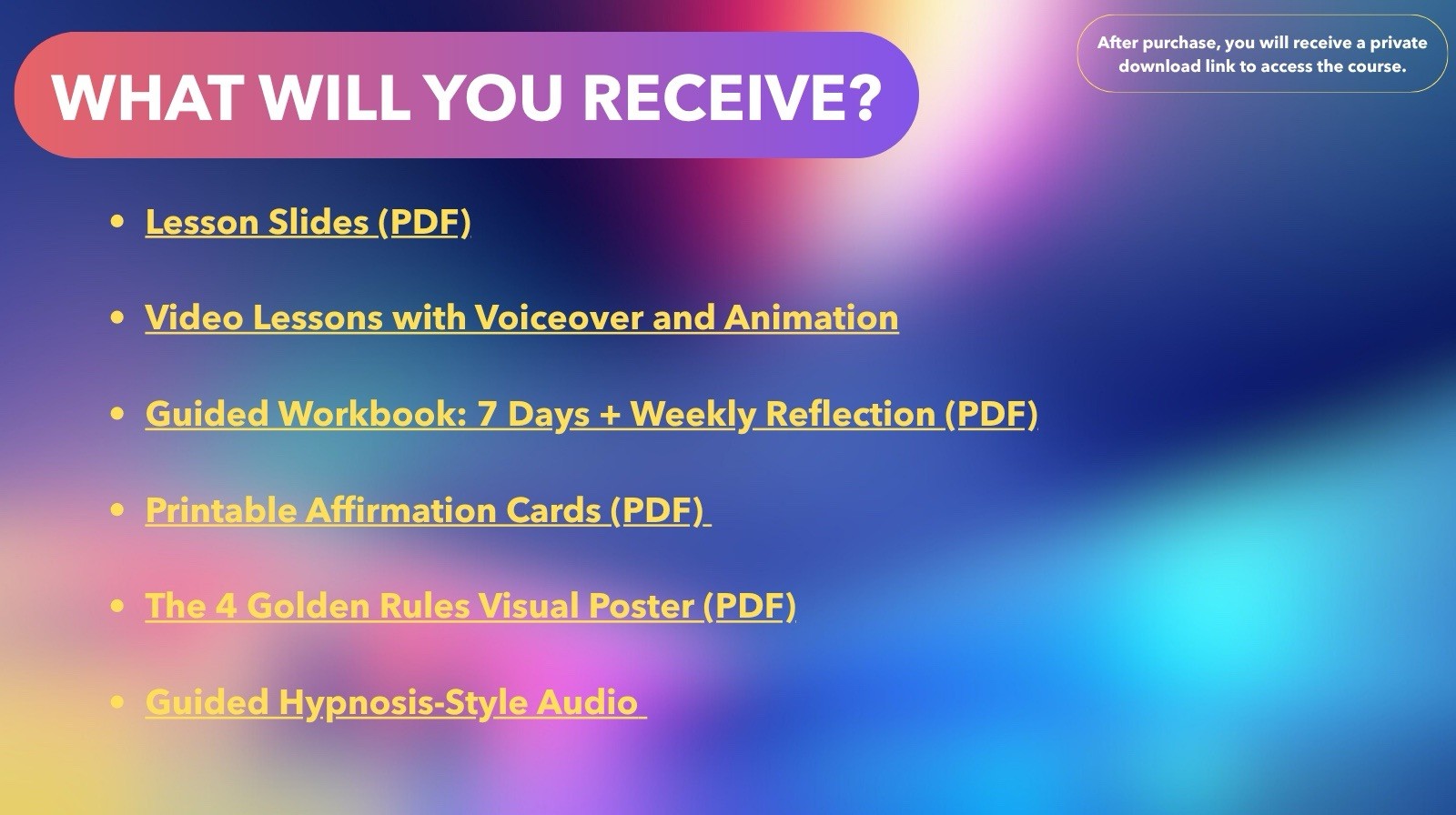 Reprogram Your Mind & Reclaim Your Body 7-Day Program Digital Course Wellness