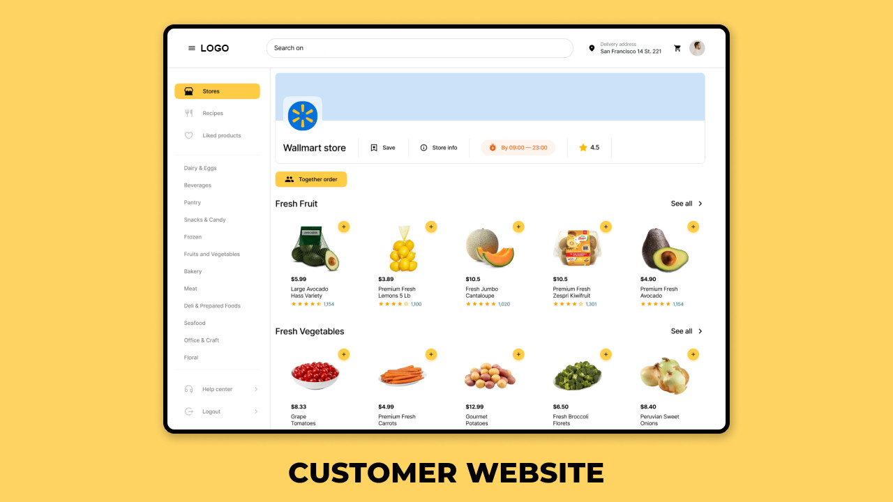 FreshBasket – Grocery Multi-Vendor Flutter eCommerce Platform | Web + Apps + iOS