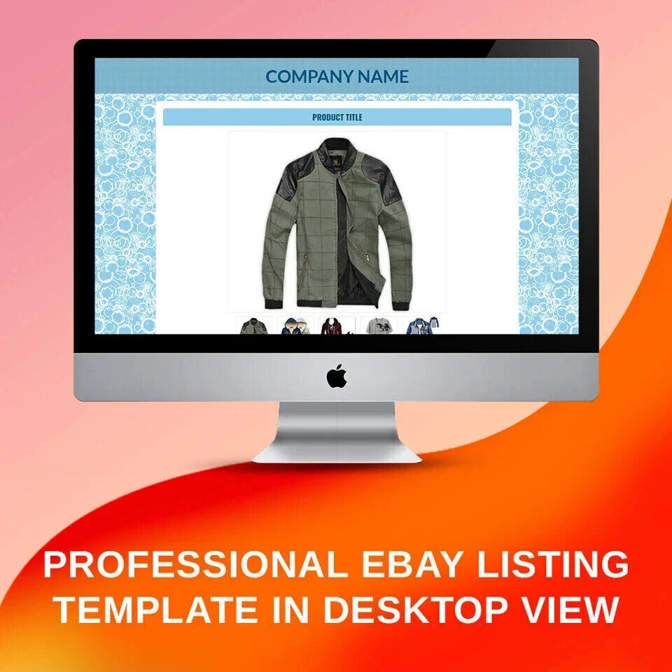 eBay Listing Template Responsive Mobile Design HTML Professional Design