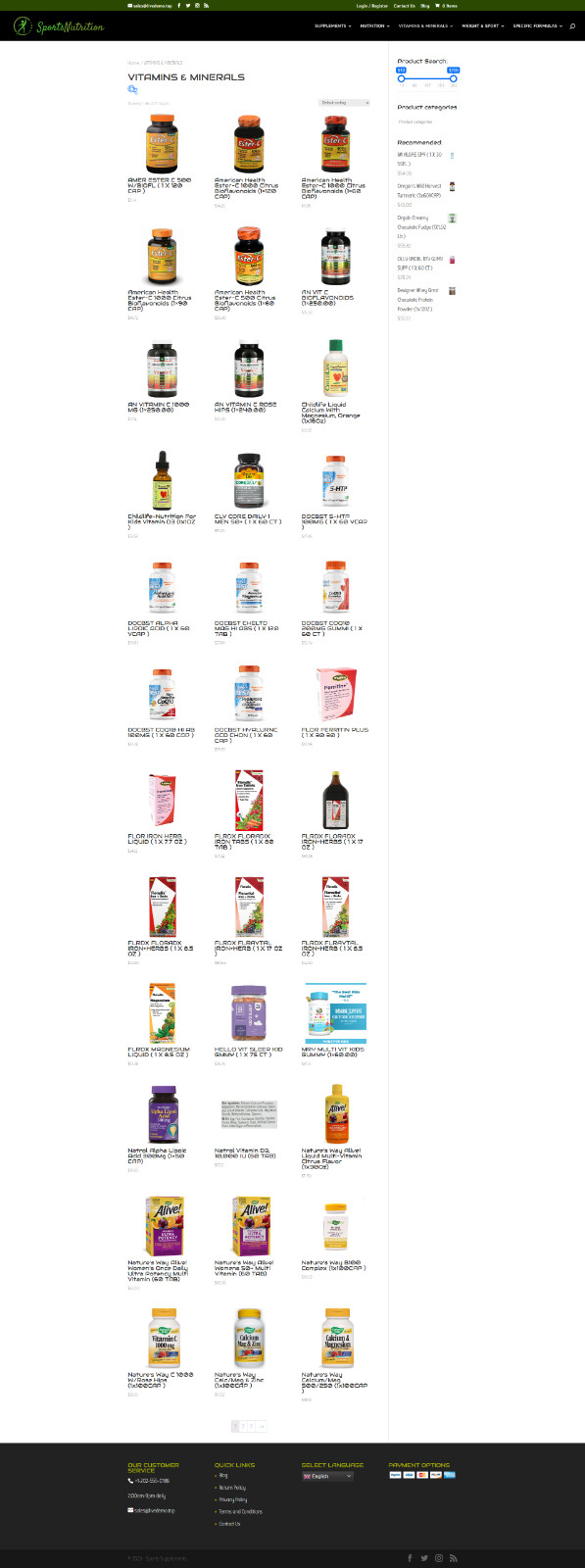 Sport Supplements Dropshipping Store | Turnkey Dropship Business Website