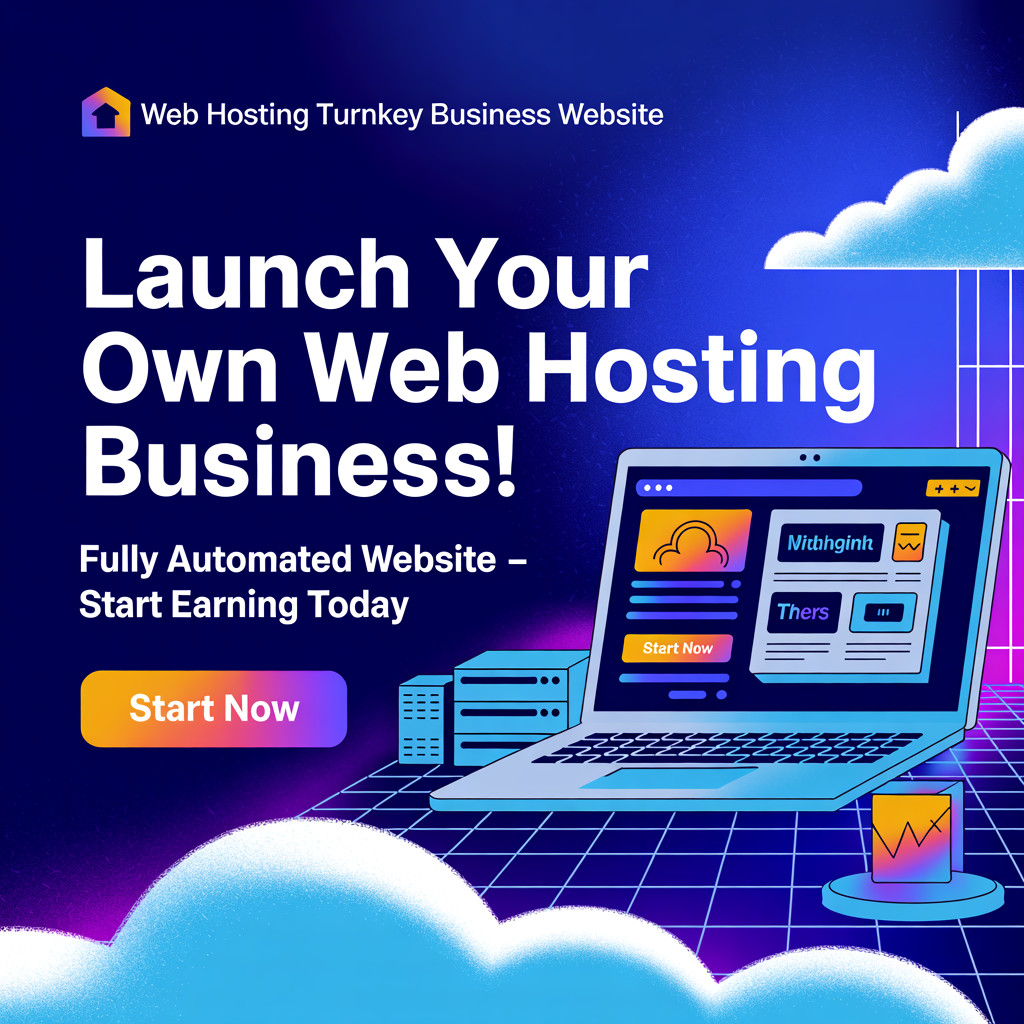 Turnkey Web Hosting Business Website – Fully Automated & Profitable