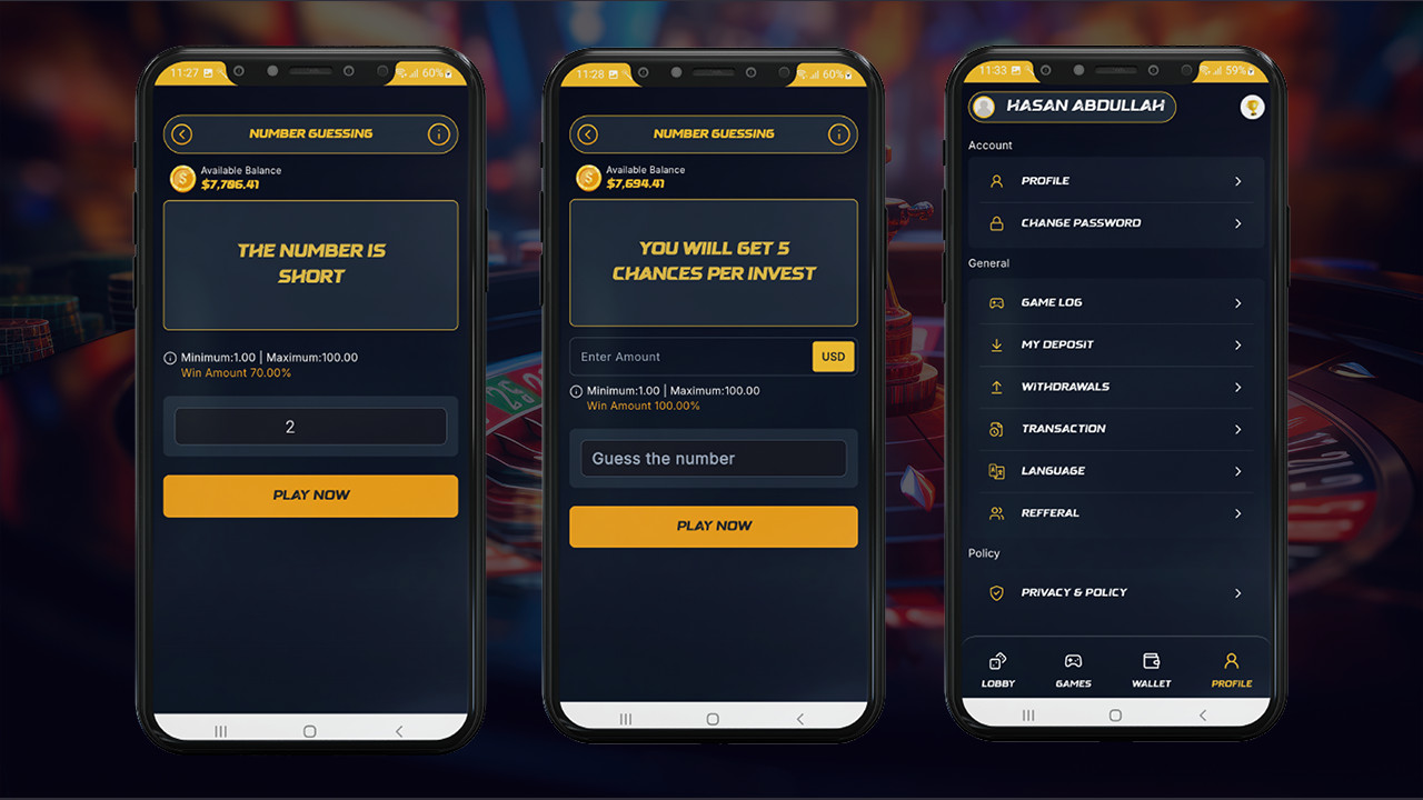 Luckora Flutter Casino Game App | Android & iOS | Full Solution | Laravel Admin