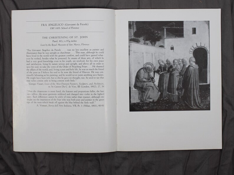 Art Institute of Chicago Masterpieces of Italian Art Program 1939-1940