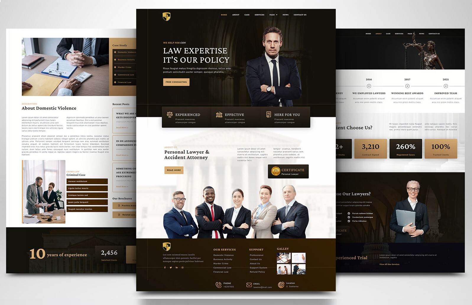 Lawyers, Law, Attorney, Justice & Tax Website Professional Responsive Website