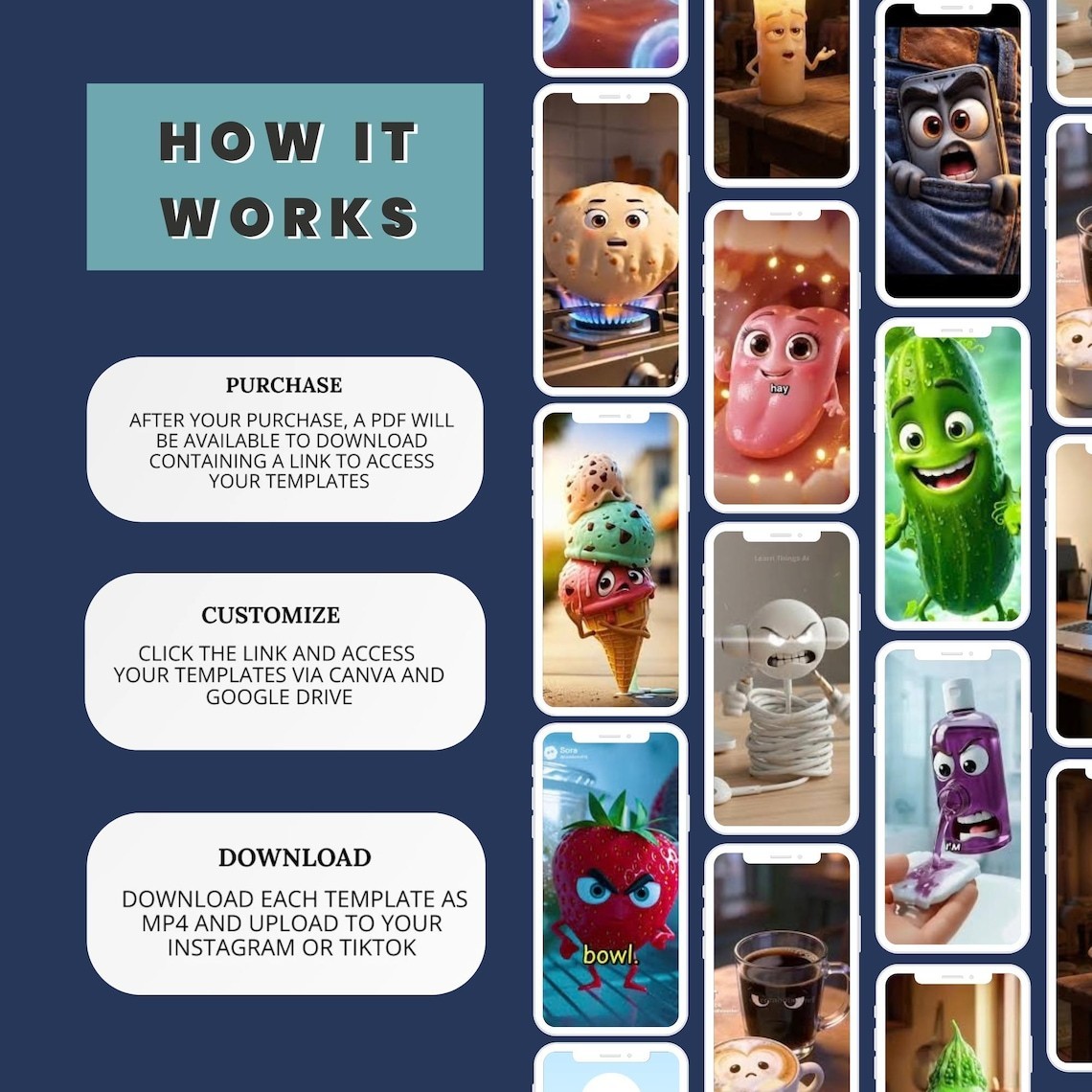1200+ AI Talking Object Videos | Viral Reels Bundle PLR MRR | Faceless Content