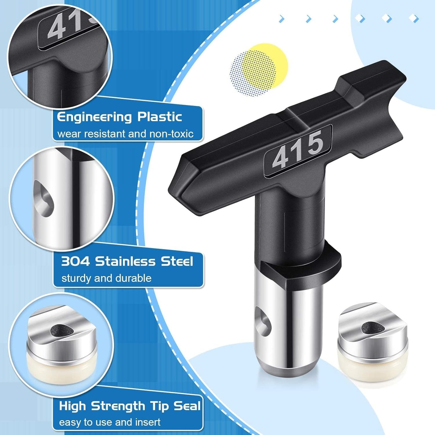 10 Pcs Reversible Airless Spray Tips Set 109 209 211 311 315 415 417 515 517 …